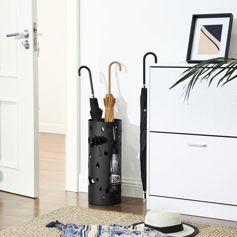 Brayden Studio Aela Freestanding Umbrella Stand in Black Wayfair.co.uk
